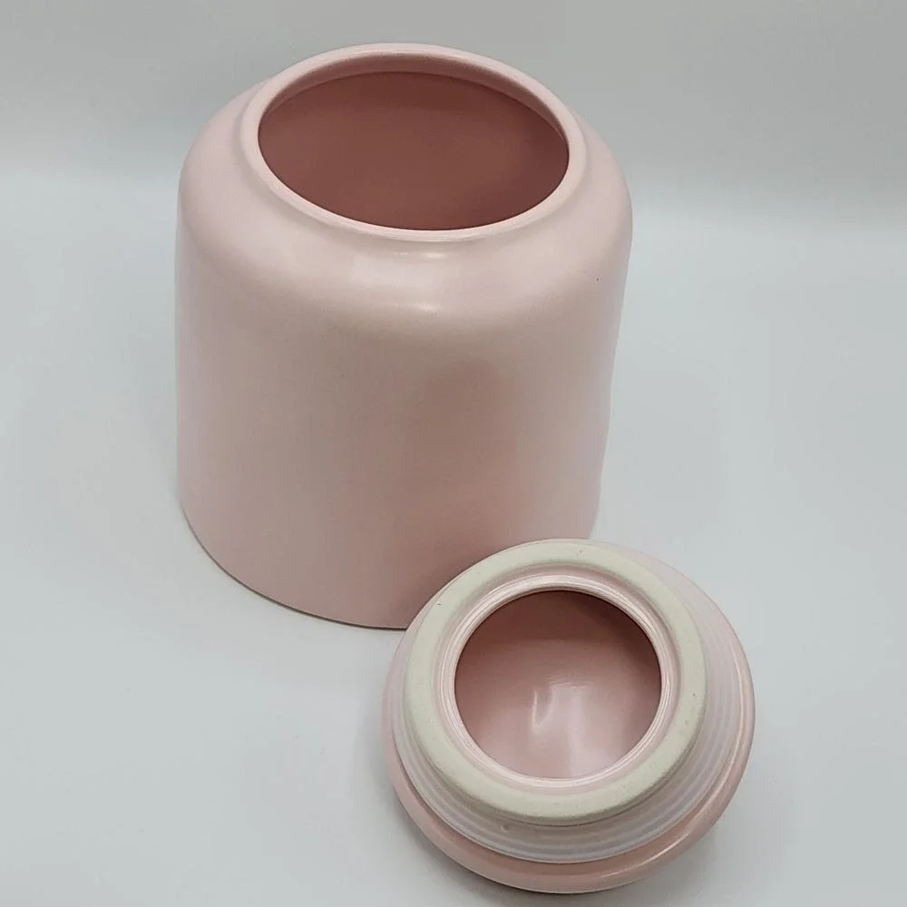 Rae Dunn Happy Easter Pink Ceramic Canister Cookie Jar 8.5in Artisan